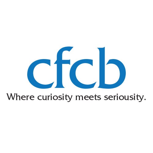 CFCB logo. Tagline "Where curiosity meets seriousity."