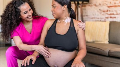 Doula and client