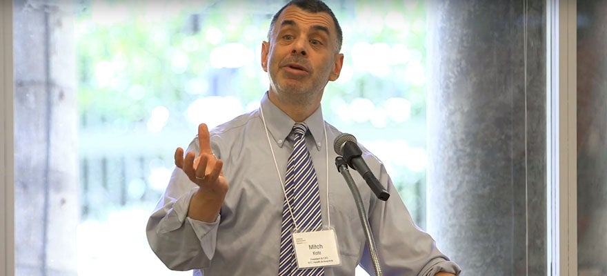 Mitch Katz speaks at California Improvement Network meeting.