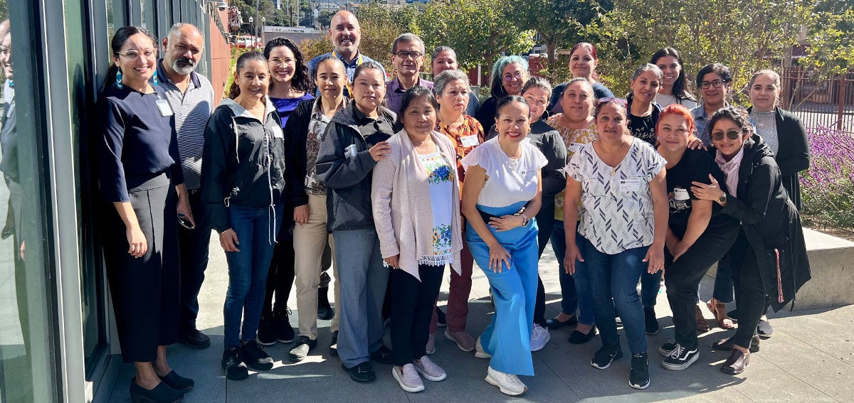 Members of the Promotor Program for Education in Drugs and Alcohol for Latine pilot through the Latinx Center of Excellence at the UCSF School of Medicine. (San Francisco) Photo Credit: PEDAL/UCSF