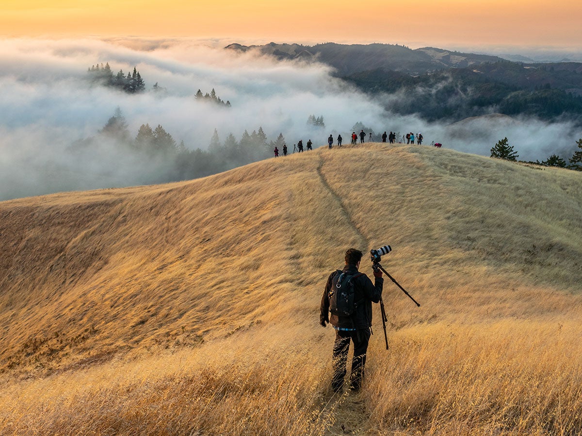 Vincent James - innovator in design, music, and photography, chases fog with other landscape photographers
